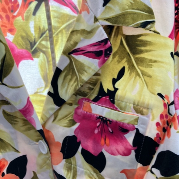 Havana jack’s Cafe Floral Tropical Blazer L - Picture 2 of 7